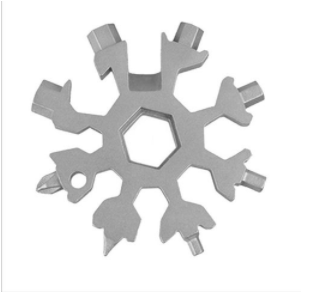 18 in 1 snowflakes stainless steel multi-tool tool 18 in 1 multi-function snowflake tool multi-purpose wrench