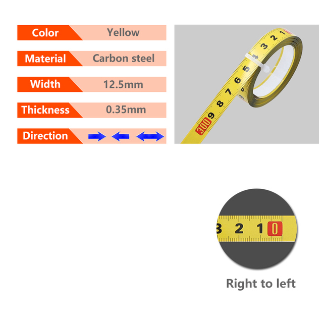 Woodworking T Track Tape Measure 12.5/16/19mm Width Metric Self-Adhesive Gauge Ruler for Miter Track Router Table Saw Measuring