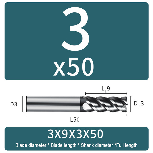 Carbide Milling Cutter 4 Flute Harden Tungsten Alloy Steel Face End Mill Lengthening 16mm 150mm Computer Tools Stainless Special HRC 65