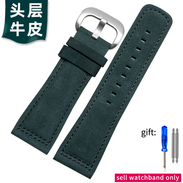 Genuine Leather Watch Band Men For Seven Friday M2/02 P1B/01 P2B/02 First Layer Cowhide Leather Bracelet Female 28mm Watch Strap