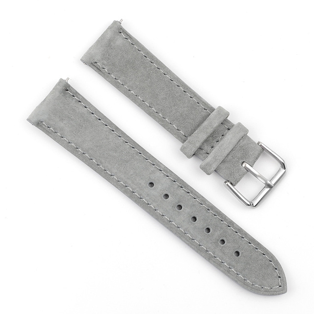 Soft Suede Leather Watch Band 18mm 19mm 20mm 22mm 24mm Blue Watch Straps Stainless Steel Buckle Watch Accessories