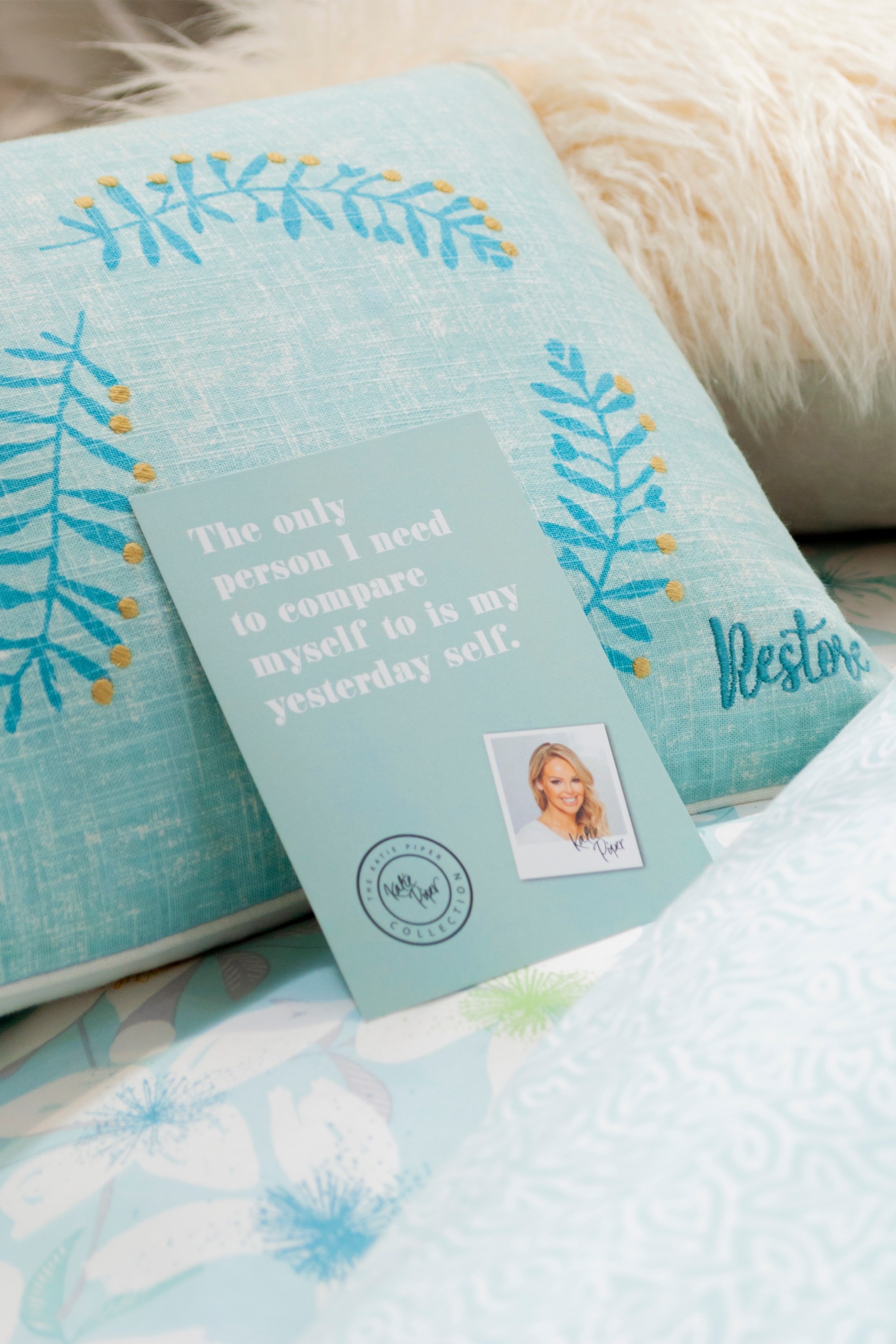 Katie Piper Cotton Restore Petal Duvet Cover And Pillowcase Set