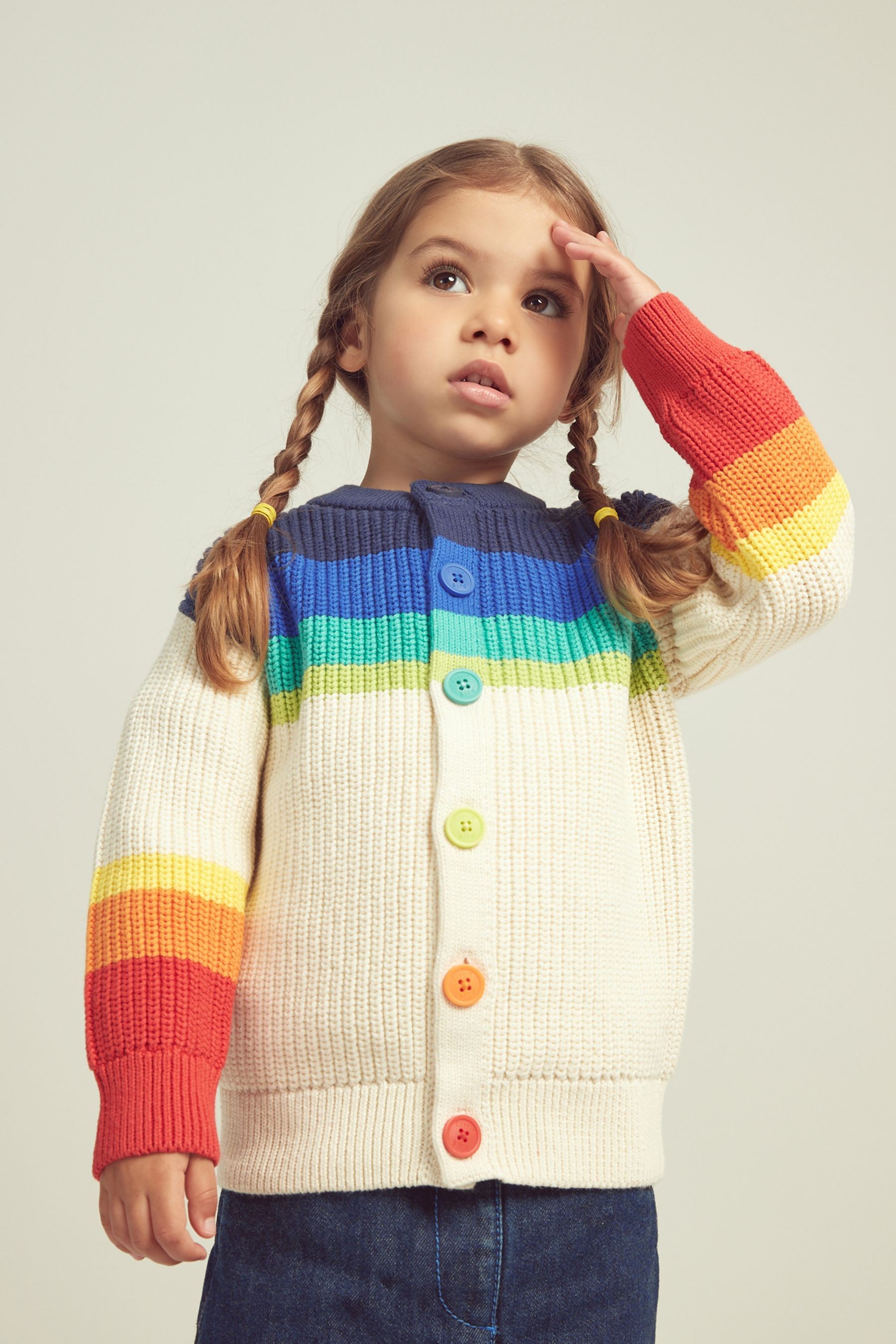 Little Bird Rainbow Knitted Cardigan