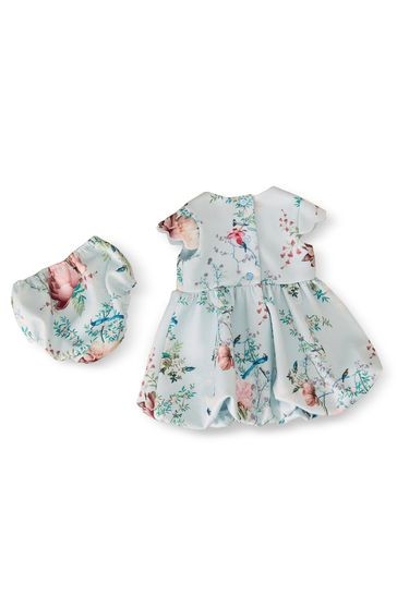 Lipsy Baby Scallop Scuba Dress With Matching Knicker