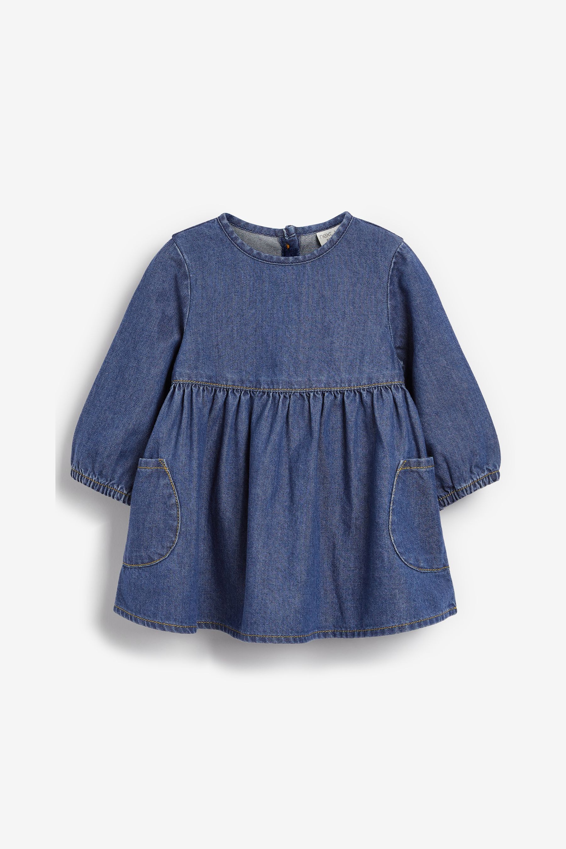 Baby Long Sleeved Denim Dress (0mths-2yrs)