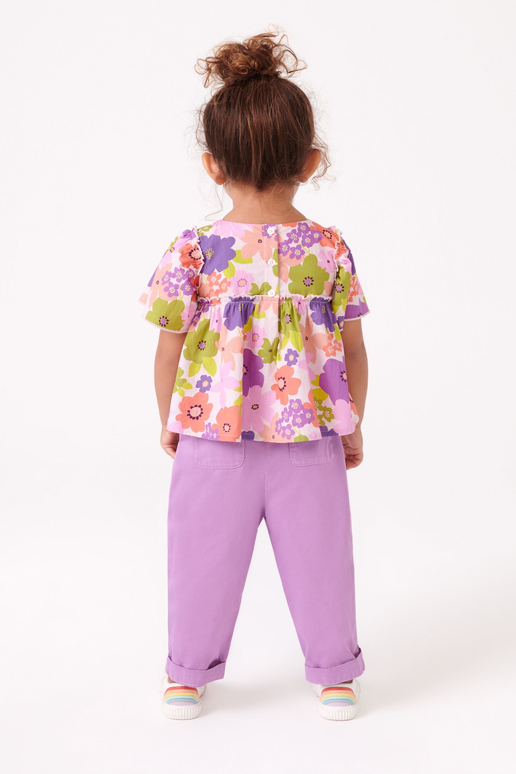 Printed Co-ord Blouse And Trousers (3mths-7yrs)