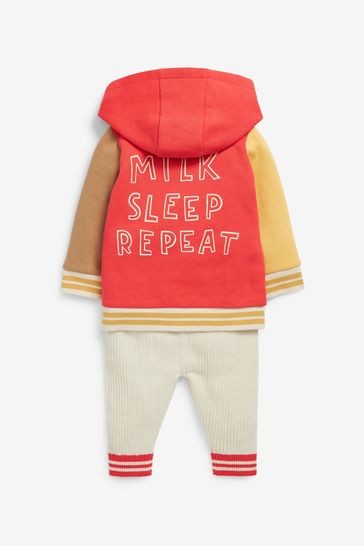 Milk Baby Dungarees And Jacket 3 Piece Set