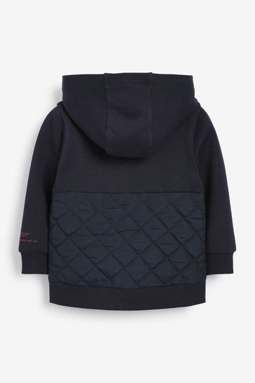 Baker by Ted Baker Navy Zip Through Hoodie