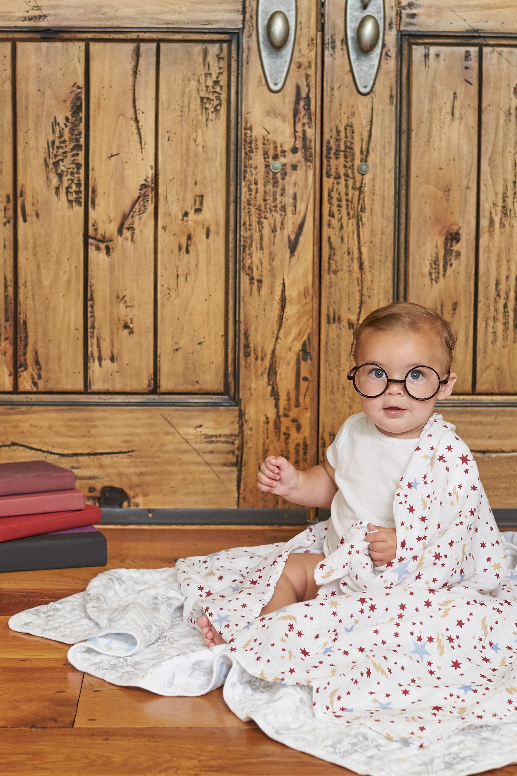 aden + anais White Harry Potter Iconic Dream Blanket