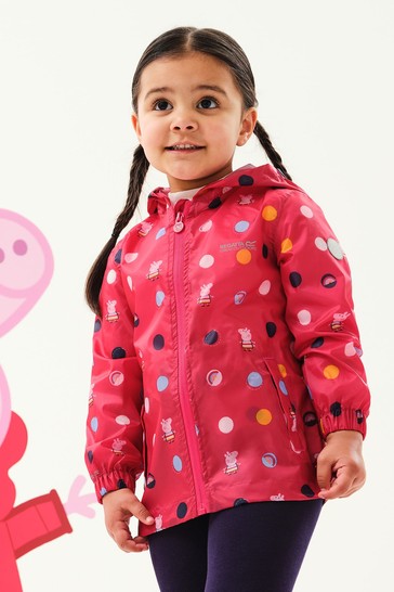 Regatta Peppa Pig™ Pink Waterproof Pack-It Jacket