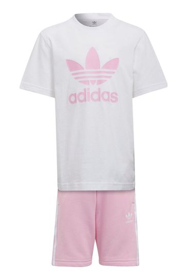 مجموعات Adicolor Pink Little Kids من adidas originals