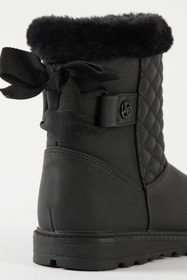 Lipsy Quilted Faux Fur Lined Boot (Older)