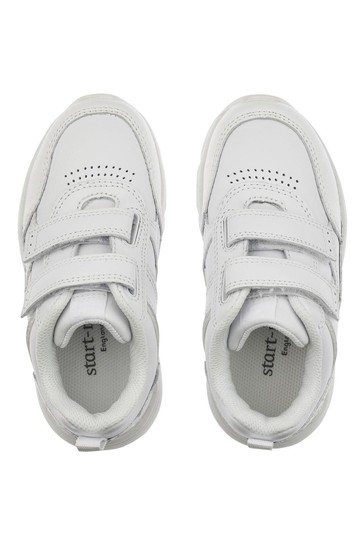 Start-Rite Meteor White Leather Sport Trainers