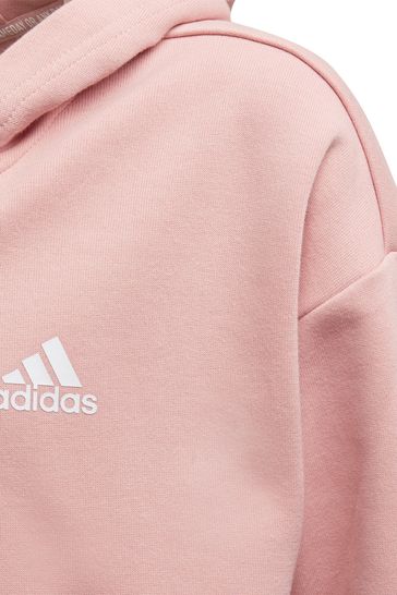 adidas 3 Stripe Zip Through Hoodie