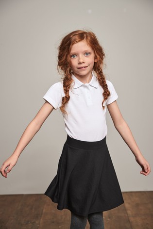 Jersey Pull-On Waist School Skater Skirt (3-17yrs)