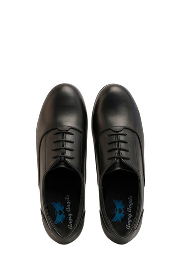 Start-Rite Talent Black Leather Lace-Up Shoes