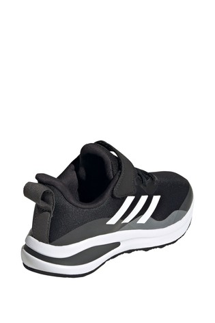 adidas Black FortaRun Youth + Junior Trainers