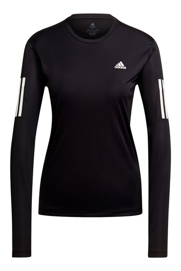 adidas Black Own The Run Long Sleeve T-Shirt