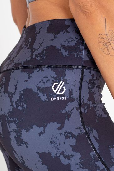 Dare 2b Laura Whitmore Edit Influential Black 3/4 Recycled Running Leggings