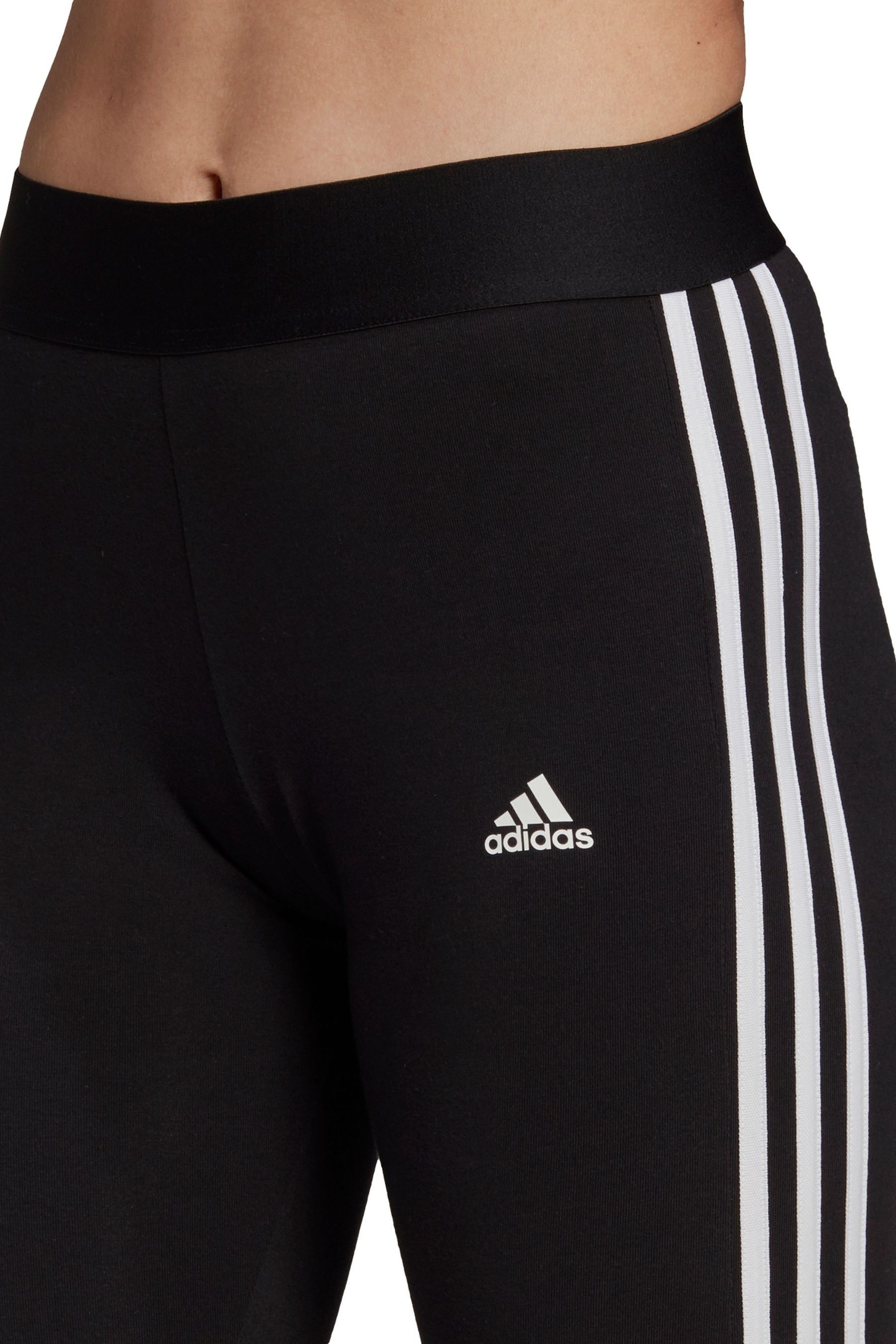 adidas Black 3 Stripe Leggings