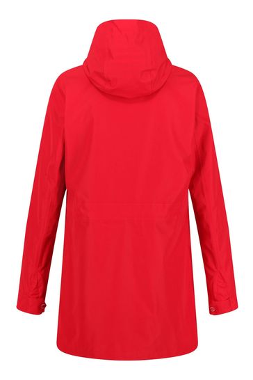 Regatta Blakesleigh Red Longline Waterproof Jacket