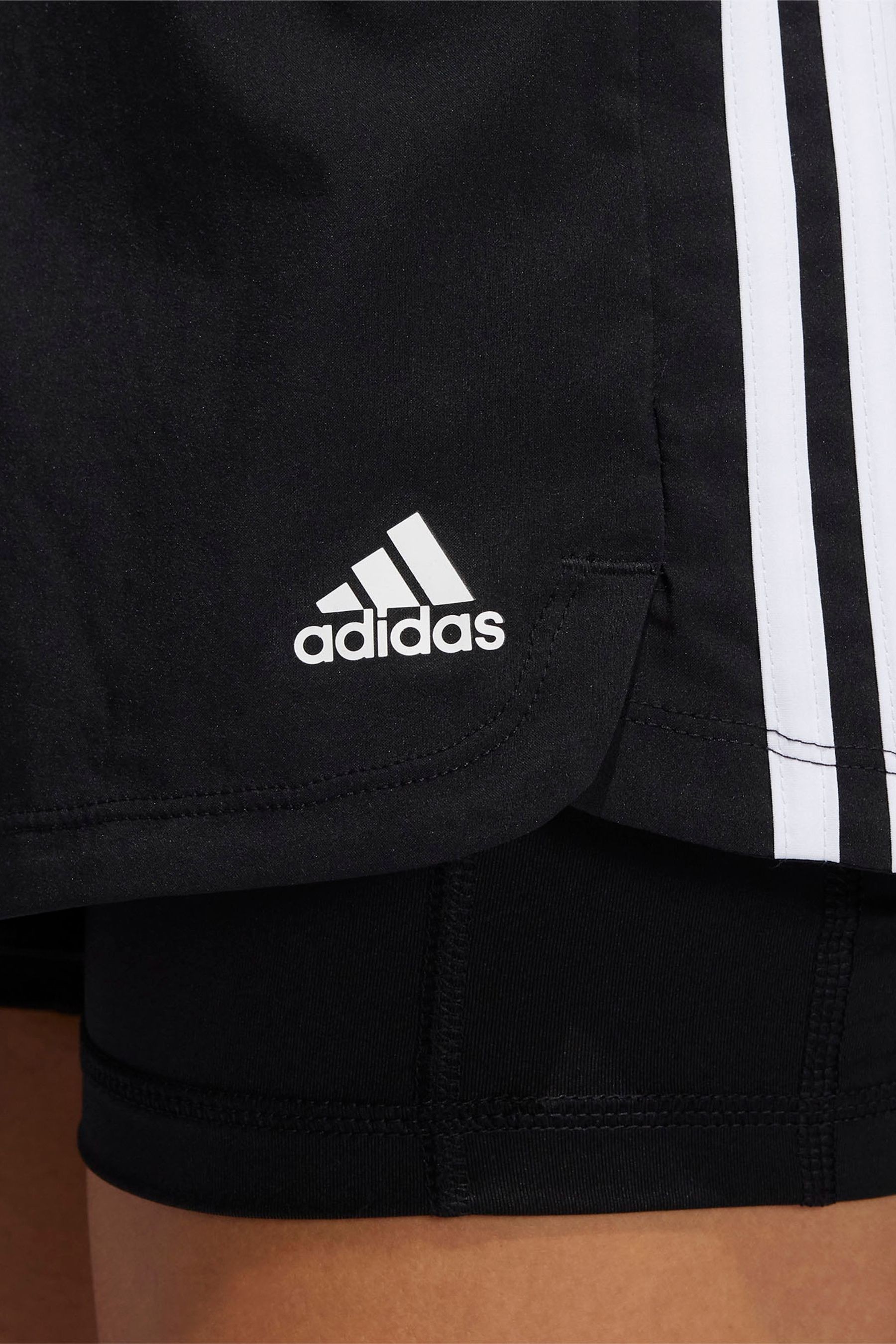 adidas Pacer 3 Stripe 2 In 1 Shorts