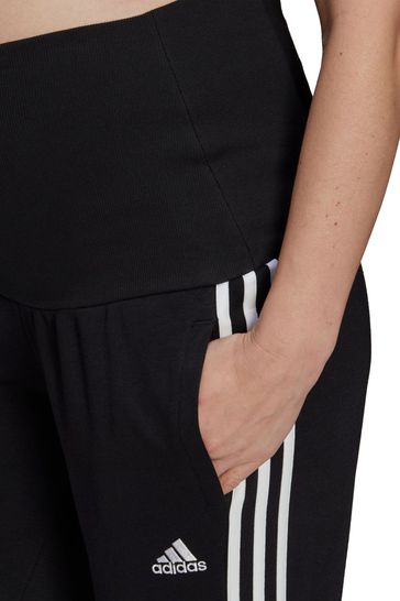 adidas Maternity 3 Stripe Cotton Joggers