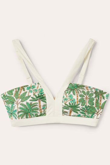 Boden Green Corsica V-neck Bikini Top