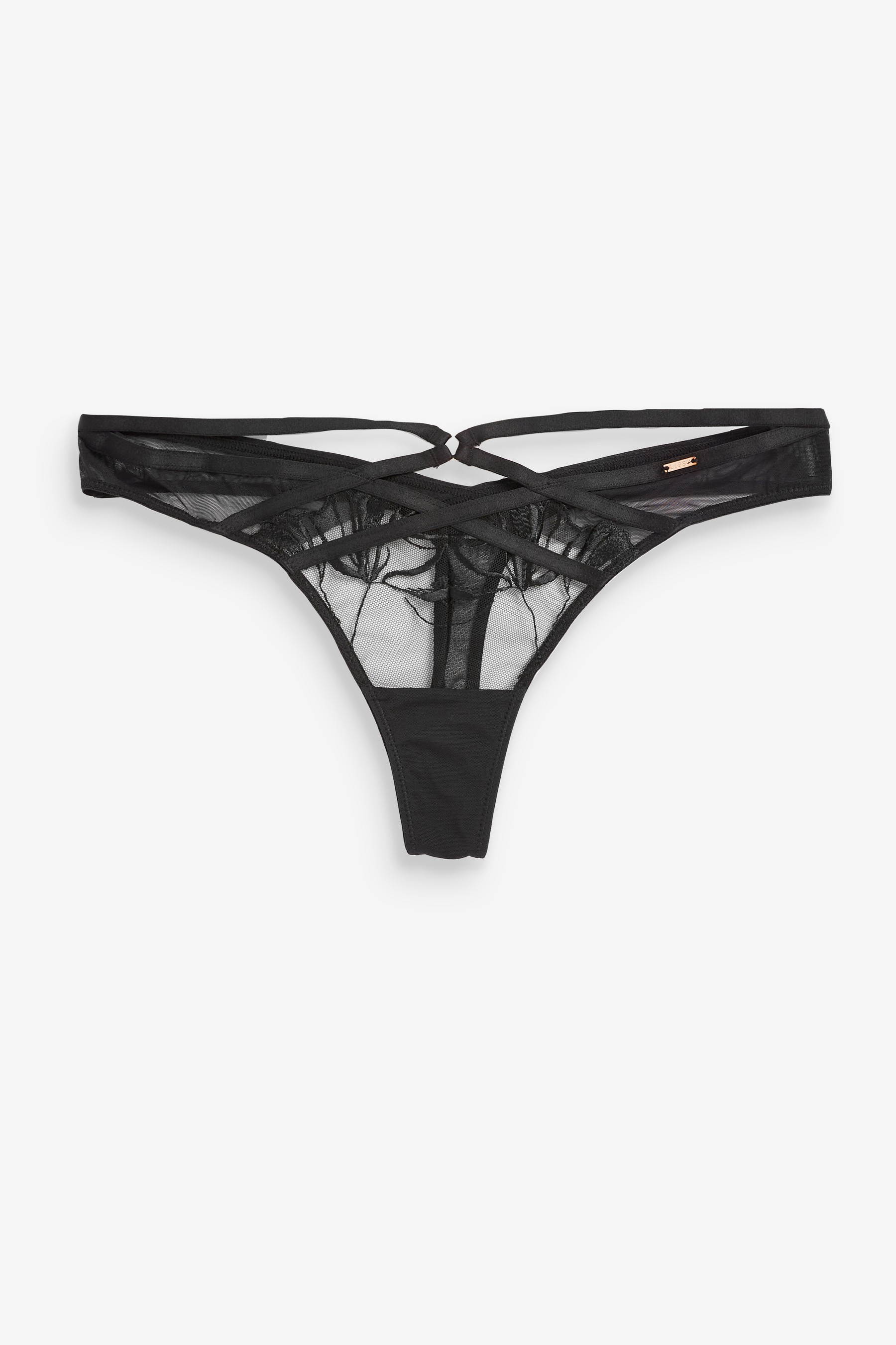 Lipsy Embroidered Knickers Thong