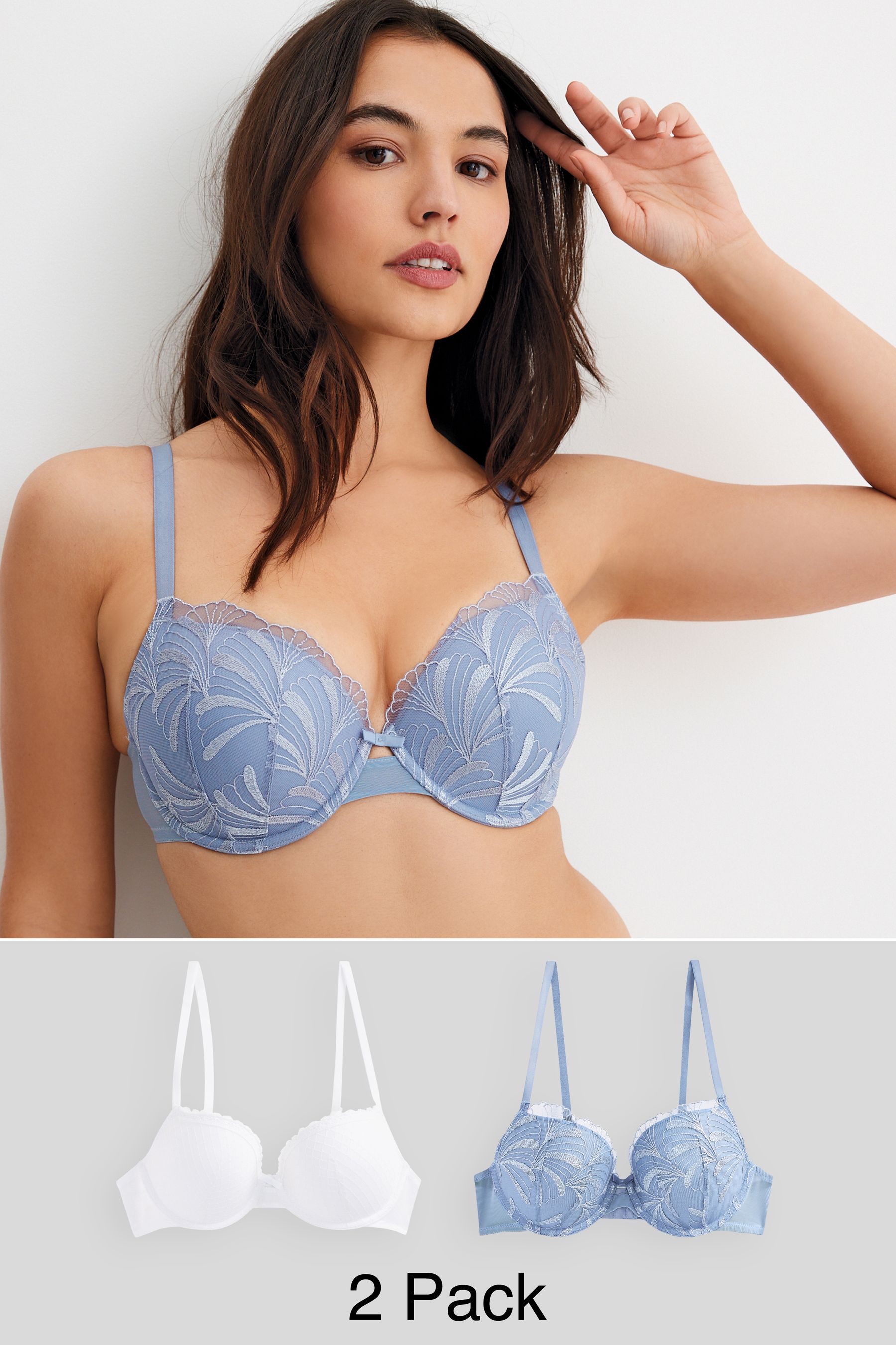 Push-Up Balcony Bras 2 Pack