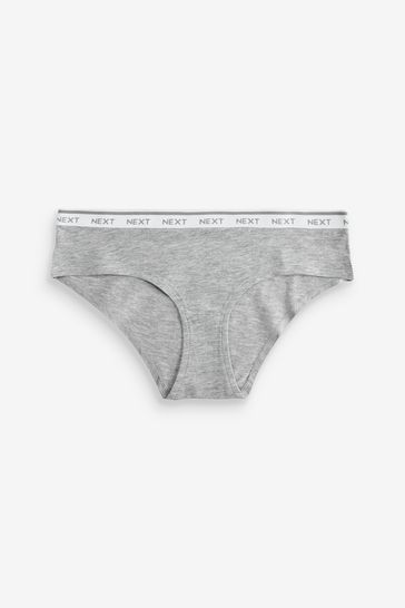 Cotton Rich Logo Knickers 6 Pack Short