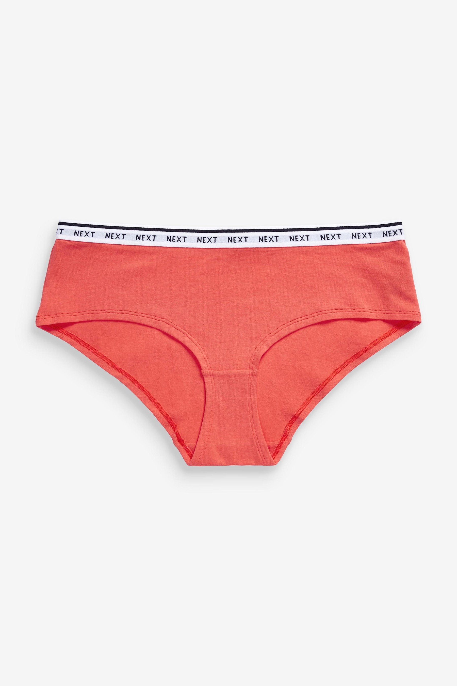 Cotton Rich Logo Knickers 4 Pack Short