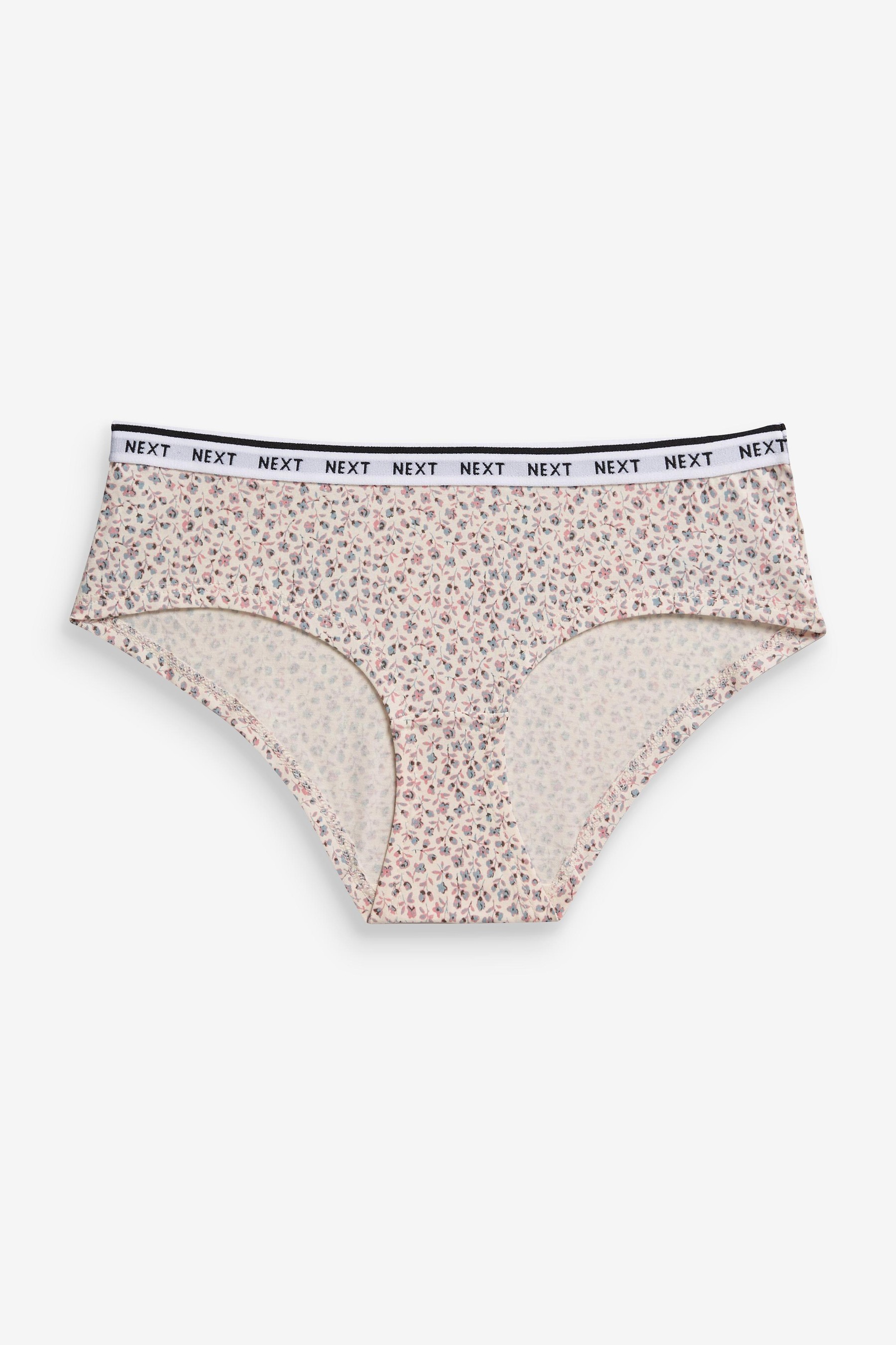 Cotton Rich Logo Knickers 4 Pack Short