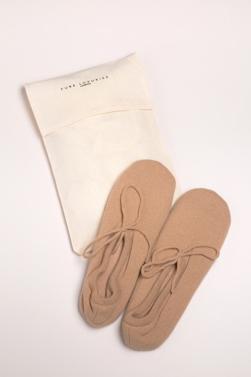 Pure Luxuries London Millom Cashmere & Merino Wool Slippers