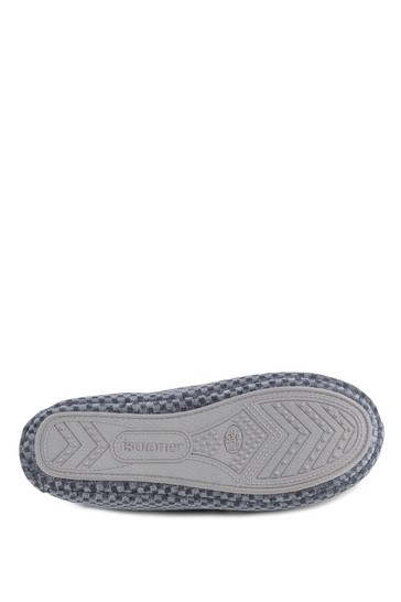 Totes Isotoner Ladies Textured Velour Moccasin Slippers