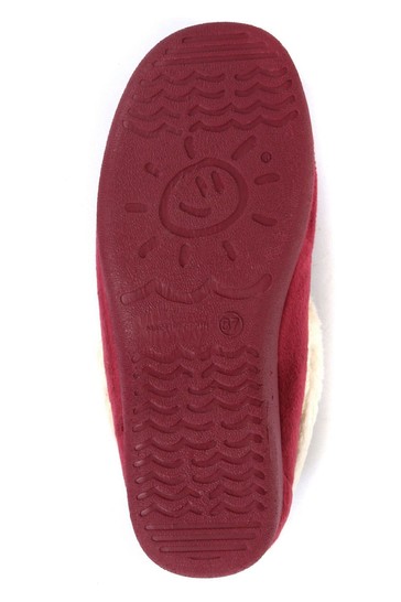 Pavers Burgundy Red Ladies Full Slippers