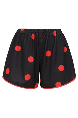 HotSquash Black Jersey Shorts Pyjama Set