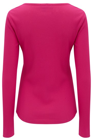 Pour Moi Rib Jersey Long Sleeve Top