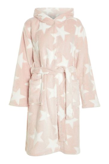 Quiz Embossed Hooded Dressing Gown