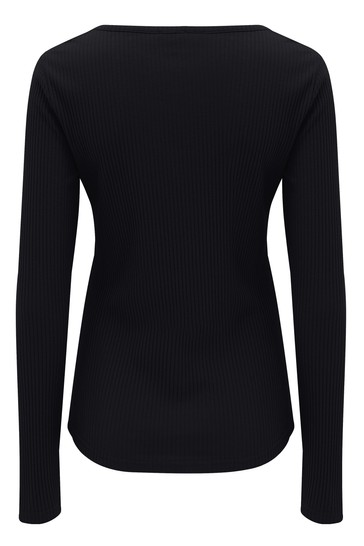 Pour Moi Rib Jersey Long Sleeve Top