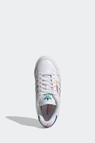 adidas Originals Boys White Continental 80 Stripes Trainers