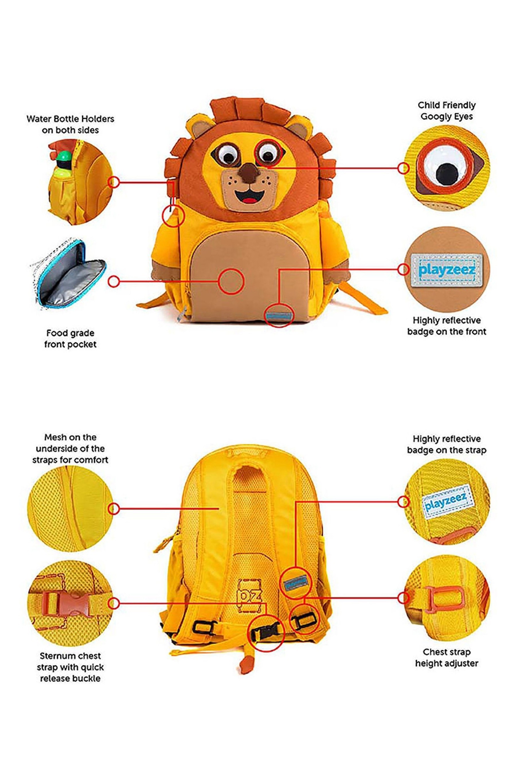 Playzeez Zeus the Lion Backpack