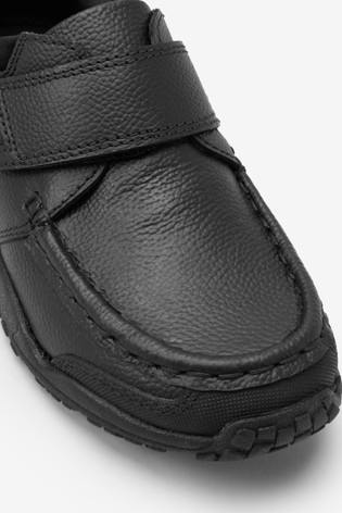 School Leather Single Strap Shoes Narrow Fit (E)