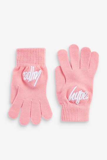 Hype. Script Beanie Hat And Gloves Set