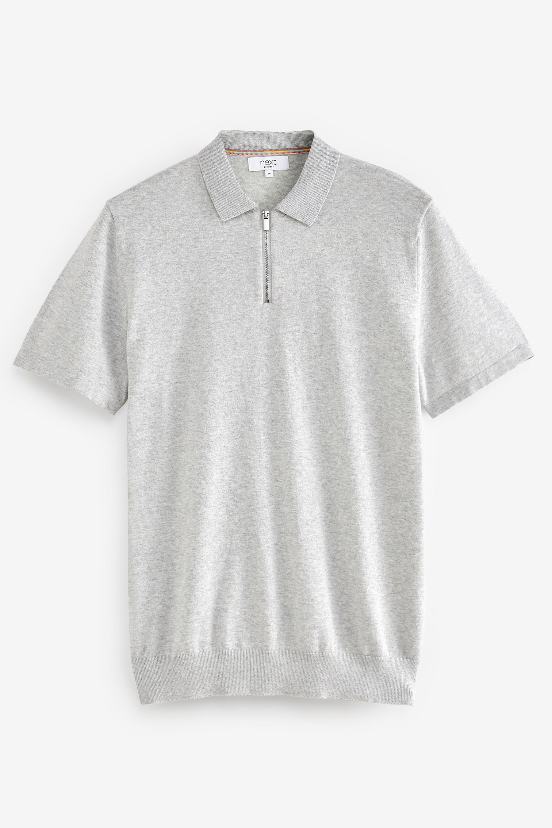 Knitted Zip Polo Shirt