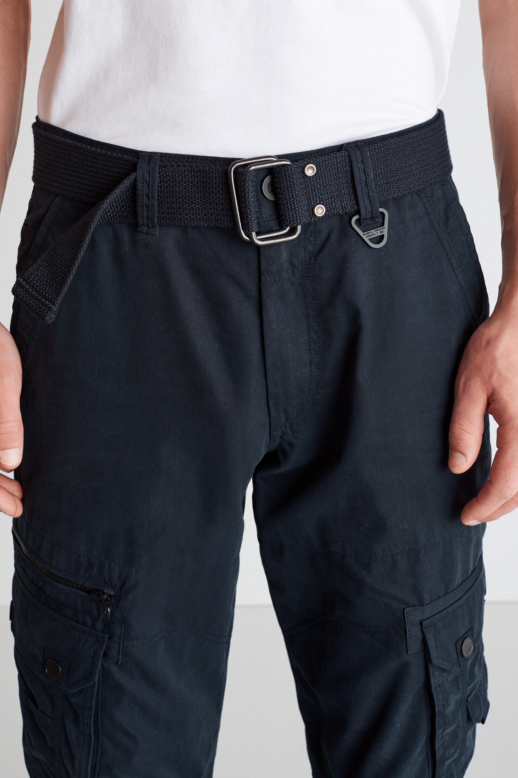 Belted Tech Cargo Trousers