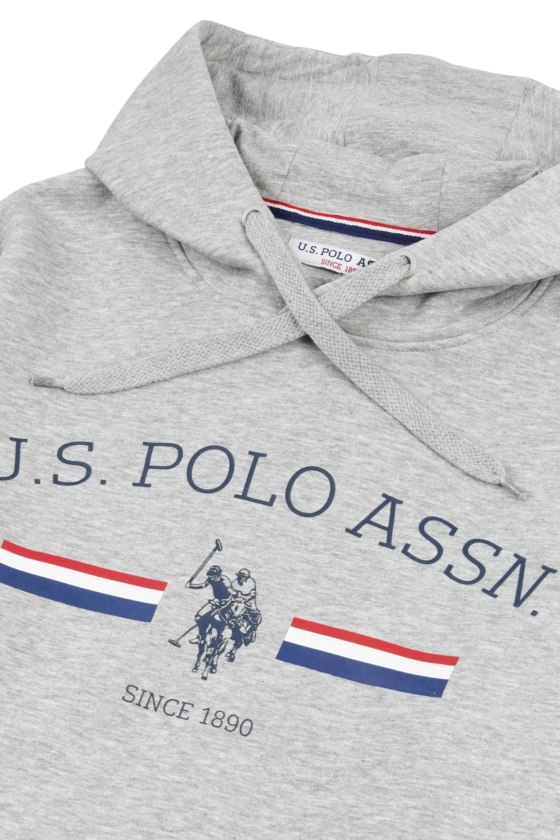 U.S. Polo Assn Grey Stripe Rider OH BB Hoodie