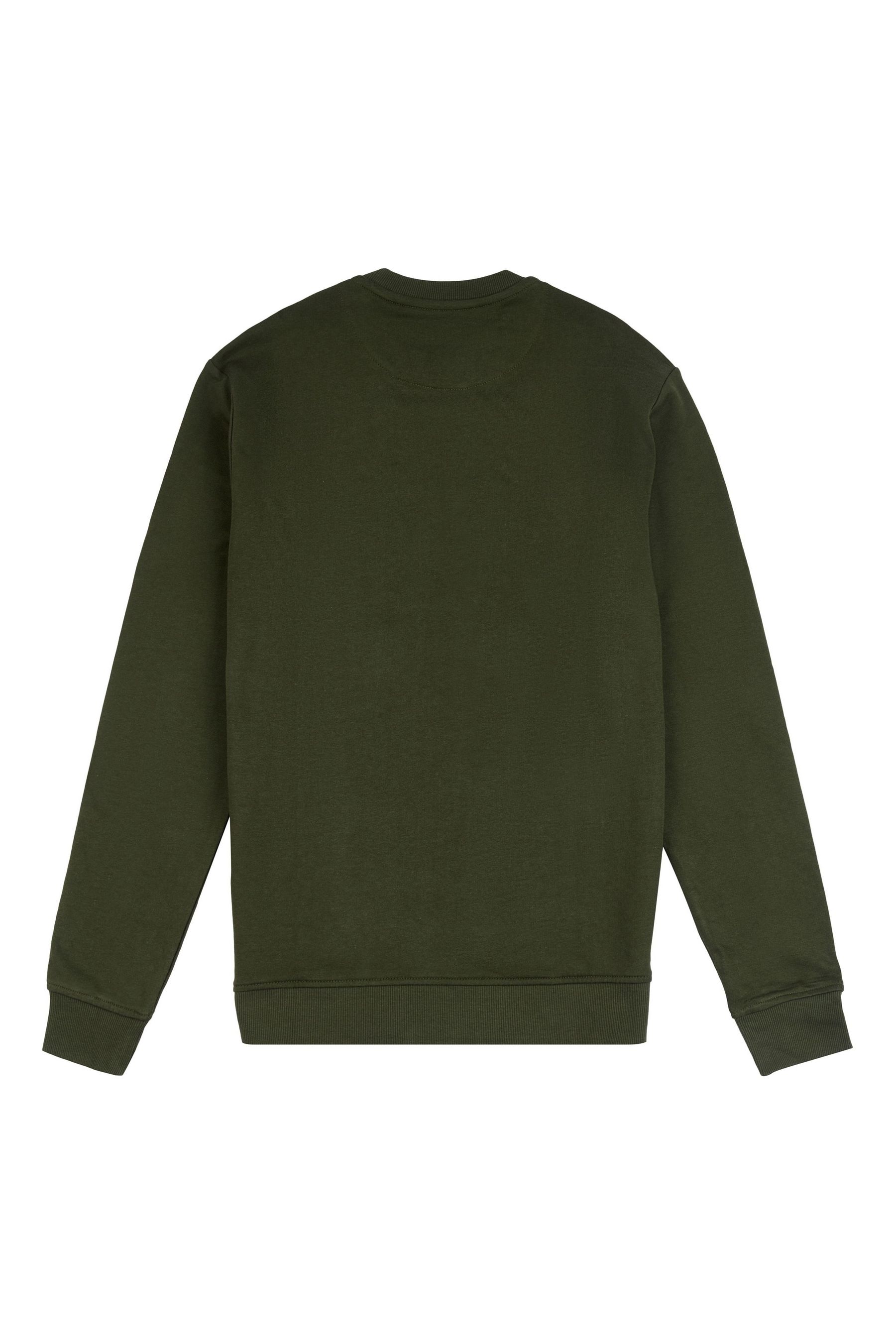 U.S. Polo Assn Green Raglan Rider LB Crew Sweatshirt