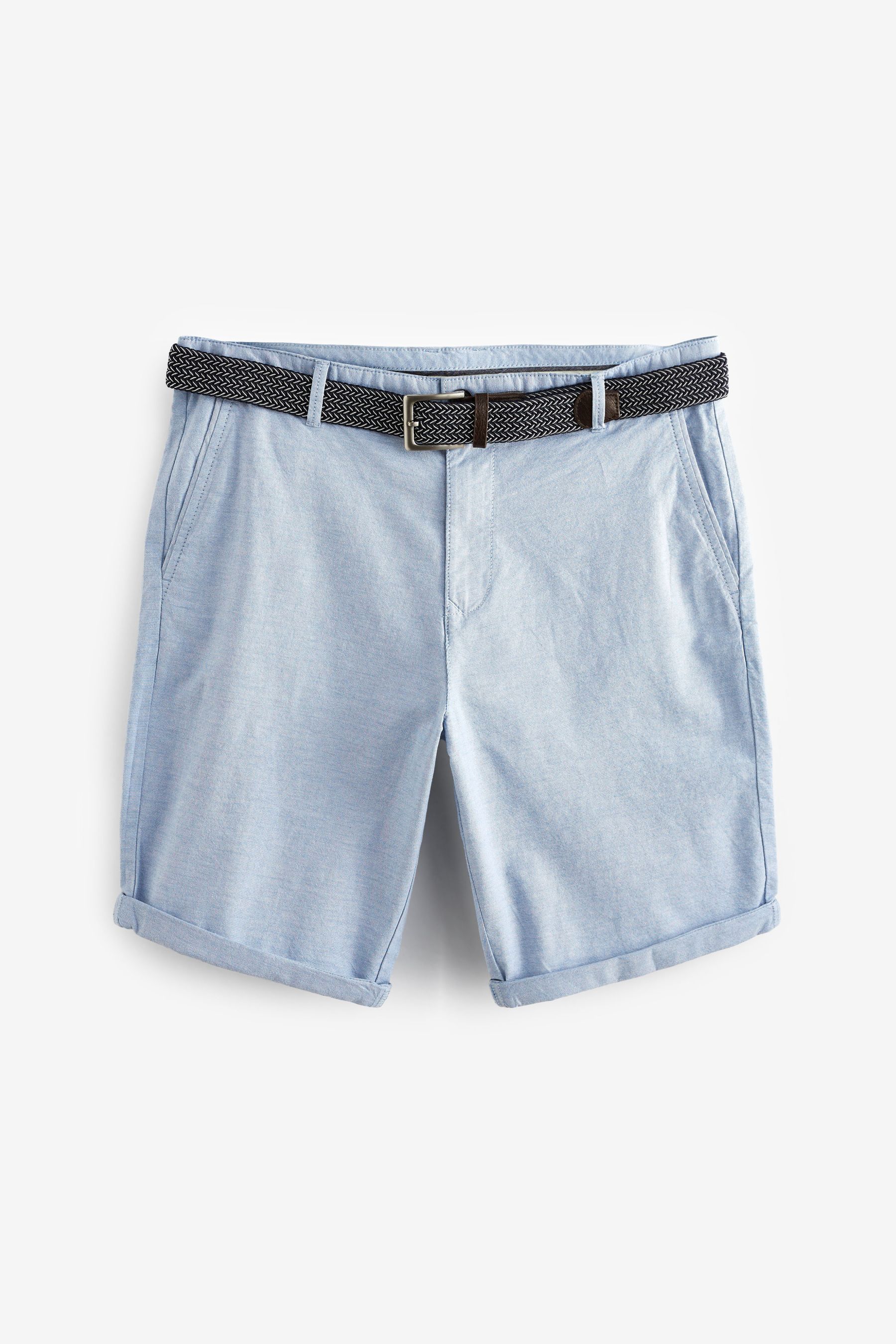 Belted Chino Shorts With Stretch