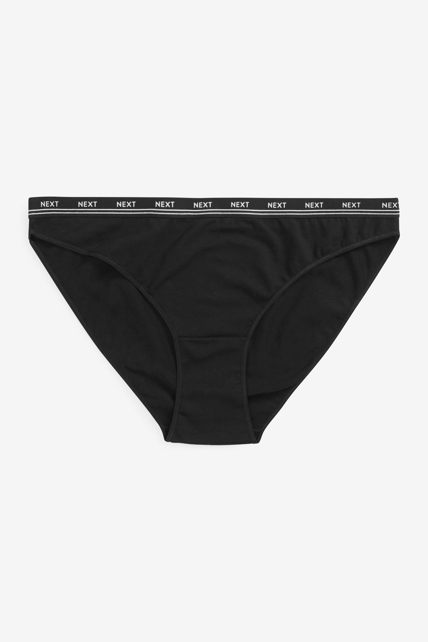 Cotton Rich Logo Knickers 4 Pack High Leg